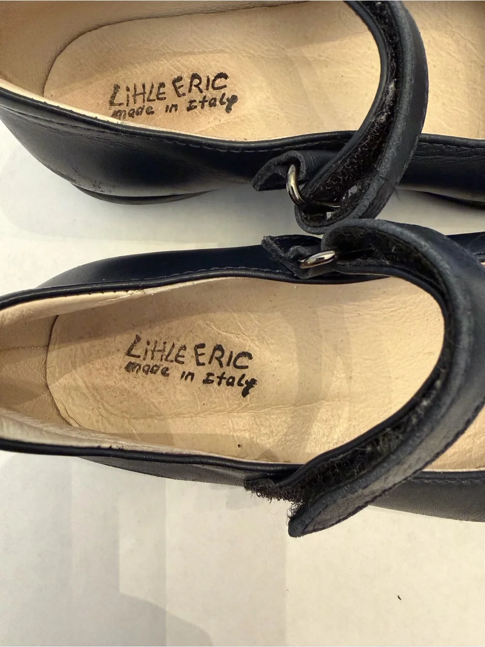 Girls Black Mary Jane Dress Shoes with Hook-and-Loop Strap